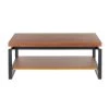 Drift 21 in. Weathered Walnut/Black Medium Rectangle Wood Coffee Table with Shelf by Lumisource 2 Drift 21 in. Weathered Walnut/Black Medium Rectangle Wood Coffee Table with Shelf by Lumisource -Cheap Lumisource Store weathered walnut black lumisource coffee tables tc drift bkwl 64 1000
