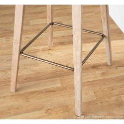 Winston 37 in. Counter Stool in White Washed Wood and Antique Copper Metal by Lumisource -Cheap Lumisource Store white washed antique copper lumisource bar stools b26 winstn wwancu 44 1000