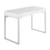 Drift 43.25 in. White Wood and Steel Writing Desk by Lumisource -Cheap Lumisource Store white wood white steel lumisource writing desks ofd drift ww 64 1000