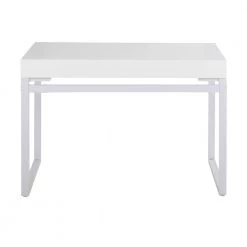 Drift 43.25 in. White Wood and Steel Writing Desk by Lumisource -Cheap Lumisource Store white wood white steel lumisource writing desks ofd drift ww 66 1000